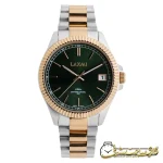 ساعت مچی زنانه کلاسیک لاکسمی LA8506 دو رنگ طلایی صفحه سبز - ساعت لاکسمی LA8506 دو رنگ طلایی سبز